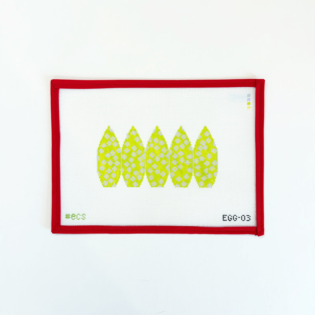 3D Egg - Lime Green with Lilac DaisiesElizabeth Crane SwartzCanvasThe Red Thread Atelier