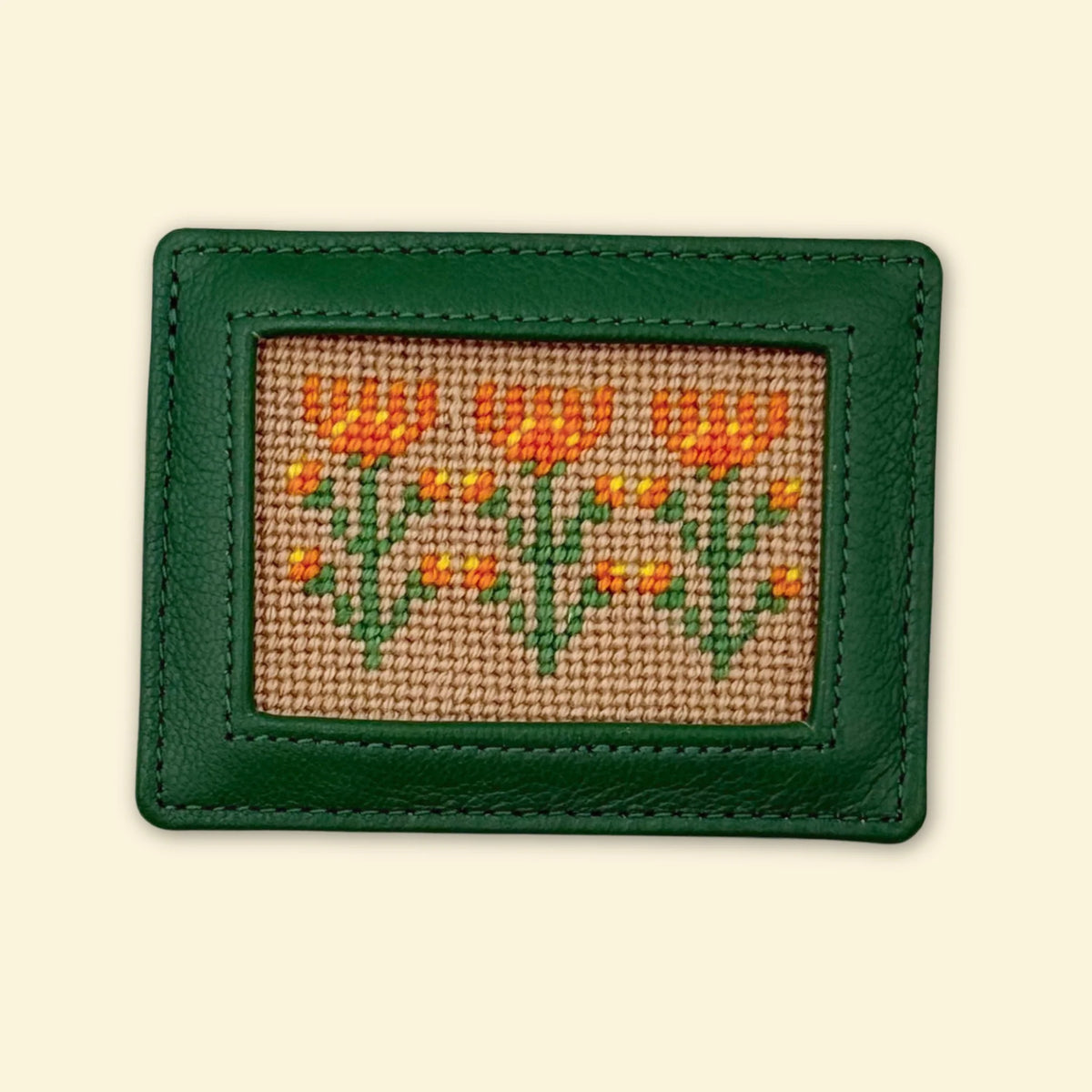 Marigolden Hour Card Wallet Needlepoint Kit- Happy Stitching
