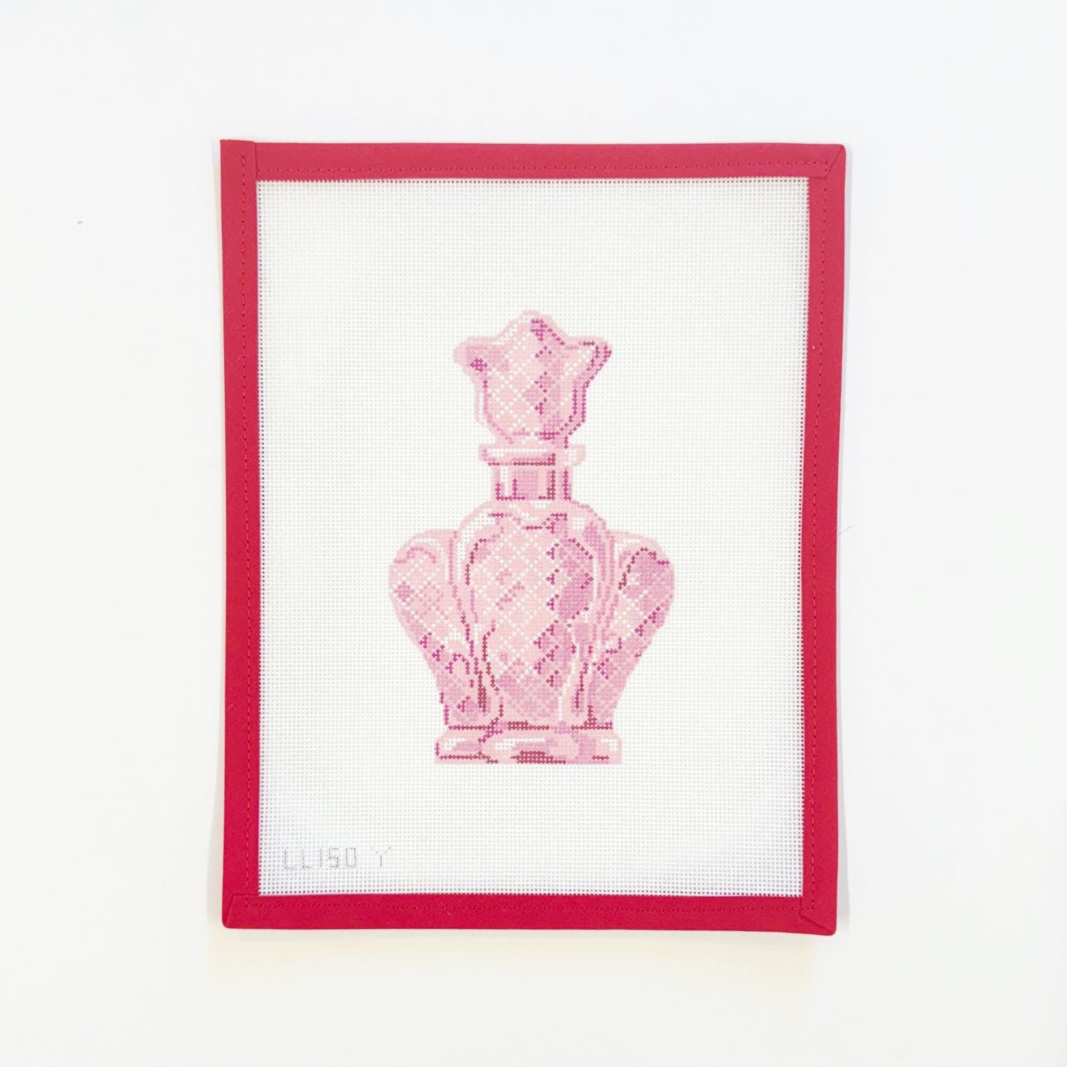 Pink Scalloped Perfume Bottle