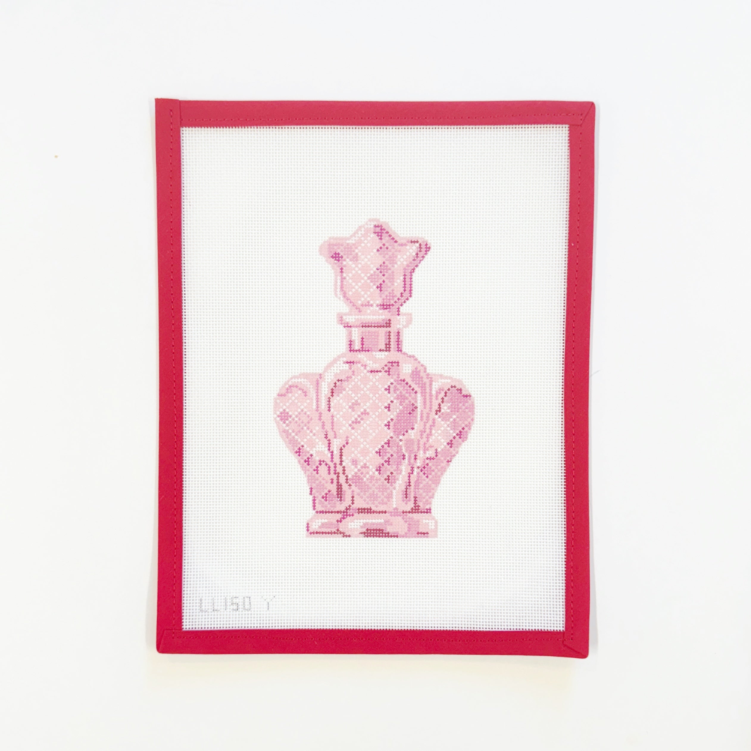 Pink Scalloped Perfume Bottle