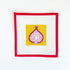 Red Onion SquareBeau Verre ArtCanvasThe Red Thread Atelier
