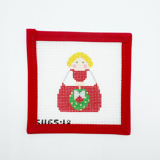 Stitch It’s - Red Angel w Green Wreath