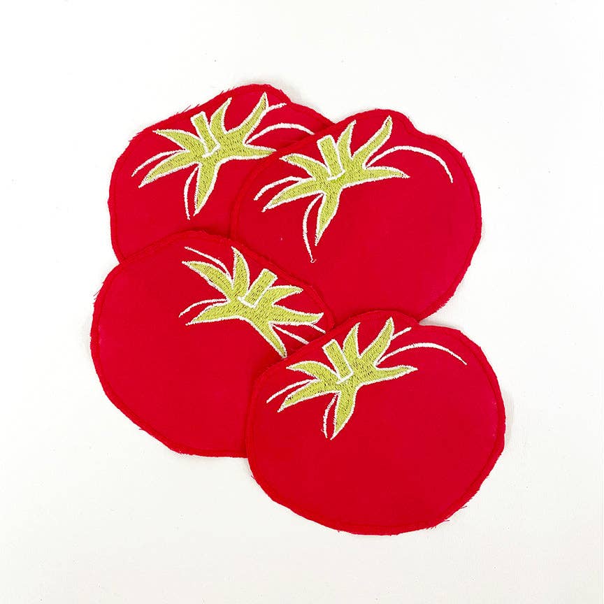 Tomato Cocktail Napkins, set of 4