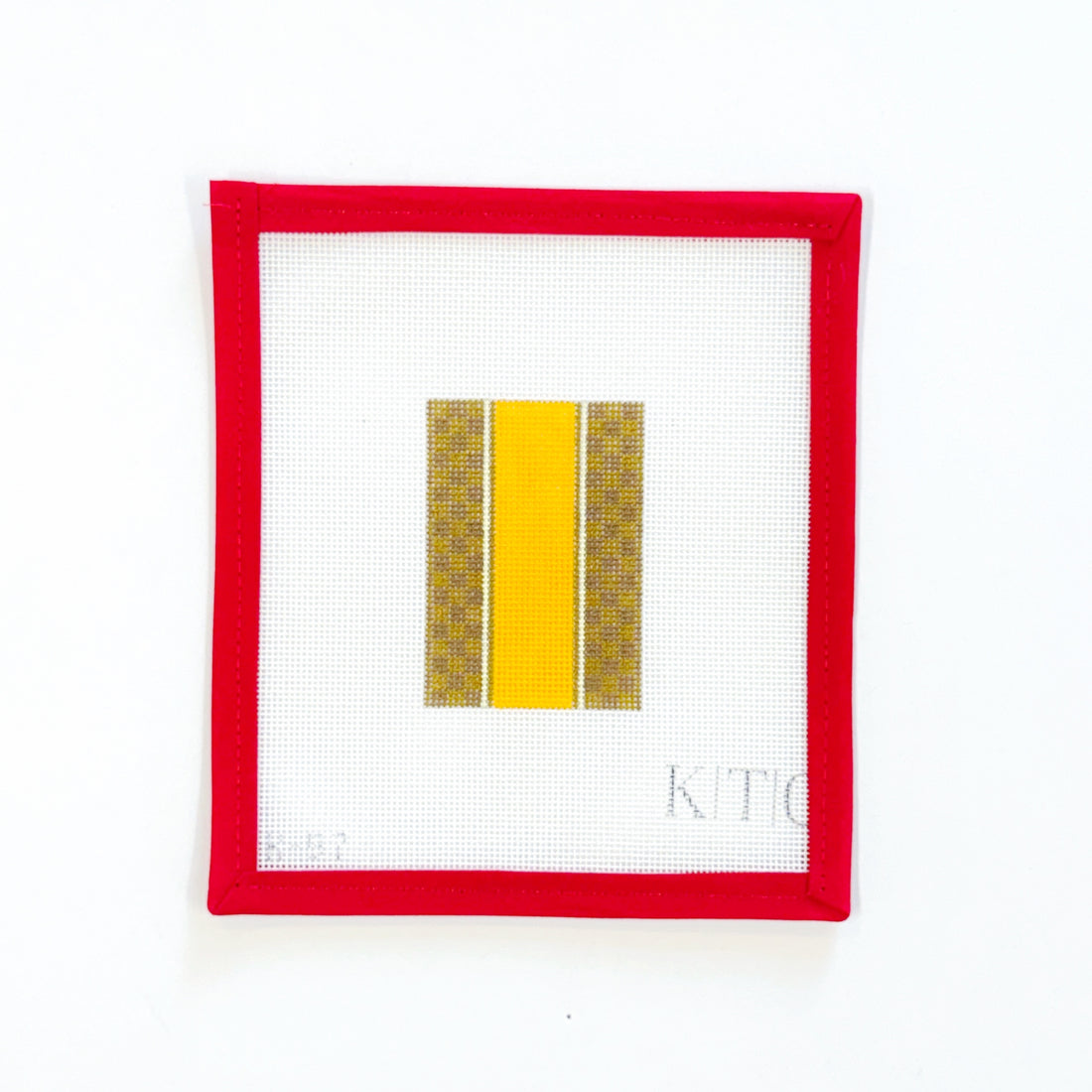 Brown Check Luggage Tag