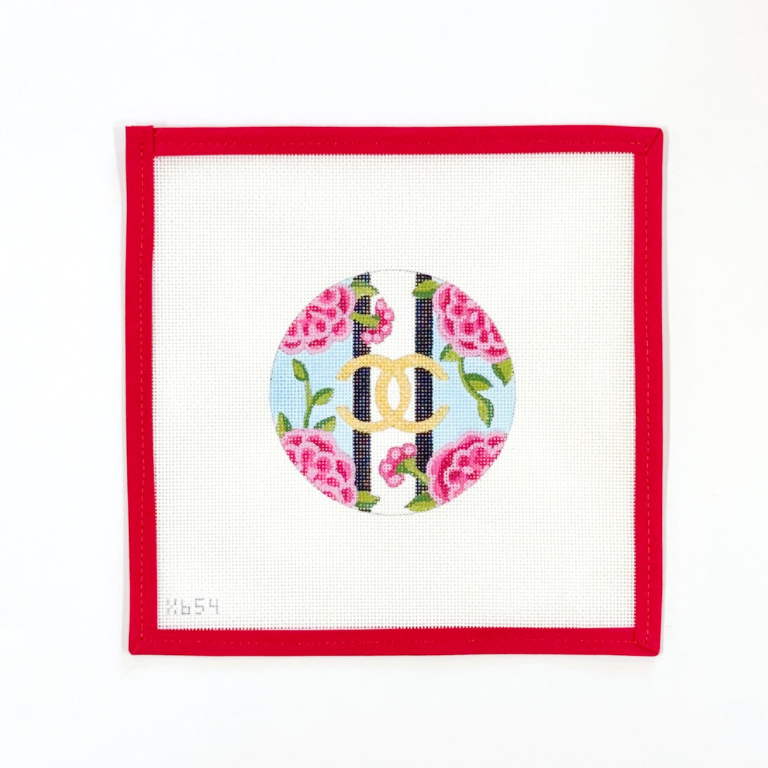 Chanel Bow & Flowers Round