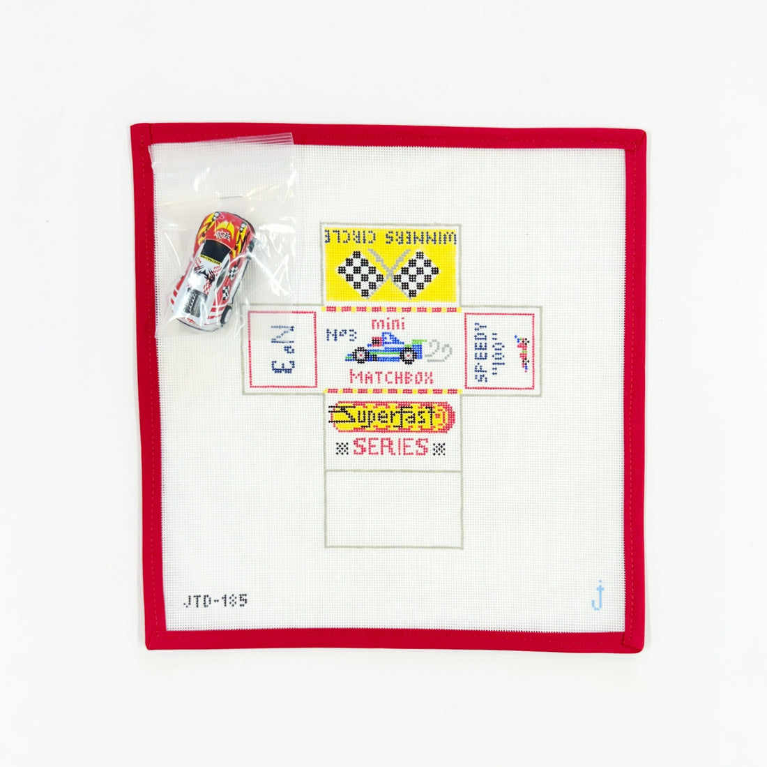 Matchbox Car Box - White & Red Car