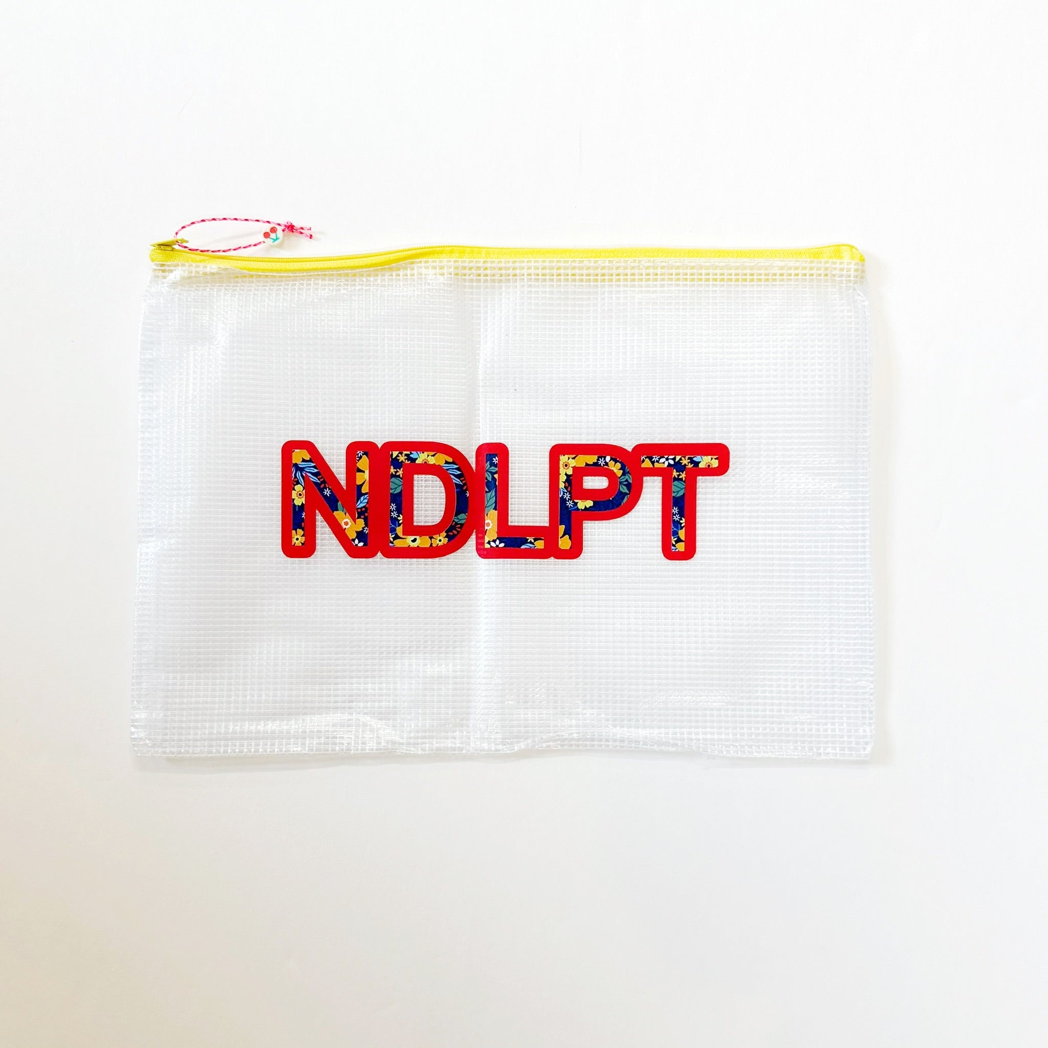 Yellow NDLPT Project Bag - LargeUp North NeedlepointAccessoriesThe Red Thread Atelier