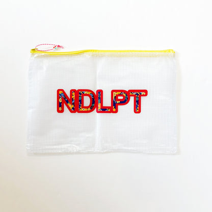 Yellow NDLPT Project Bag - LargeUp North NeedlepointAccessoriesThe Red Thread Atelier