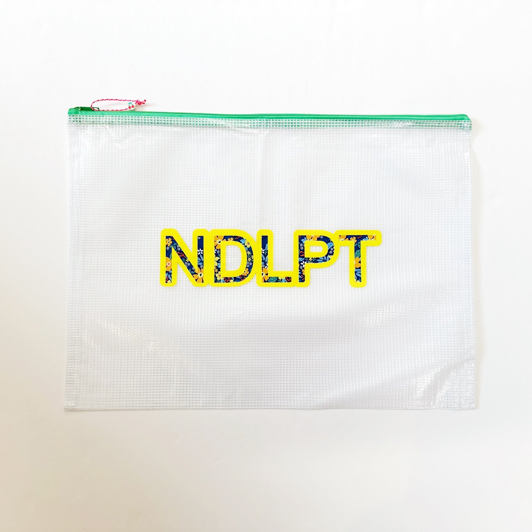 Green NDLPT Project Bag - LargeUp North NeedlepointAccessoriesThe Red Thread Atelier