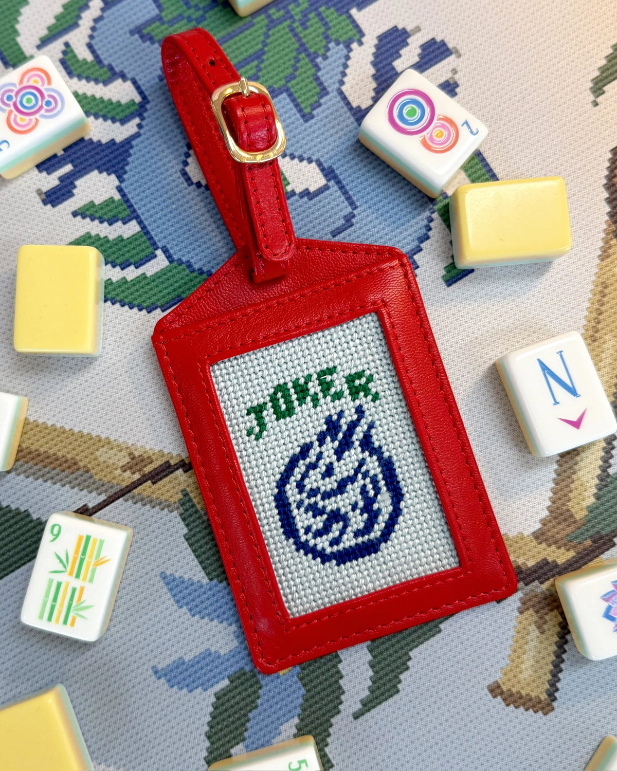 The wild Tile Luggage Tag Kit- Happy Stitching