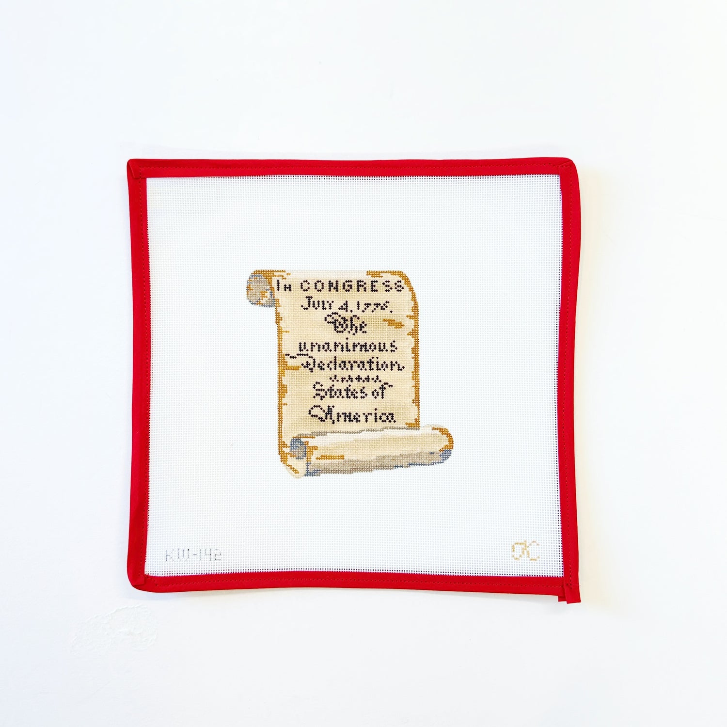 Declaration of IndependenceGingham StitcheryCanvasThe Red Thread Atelier