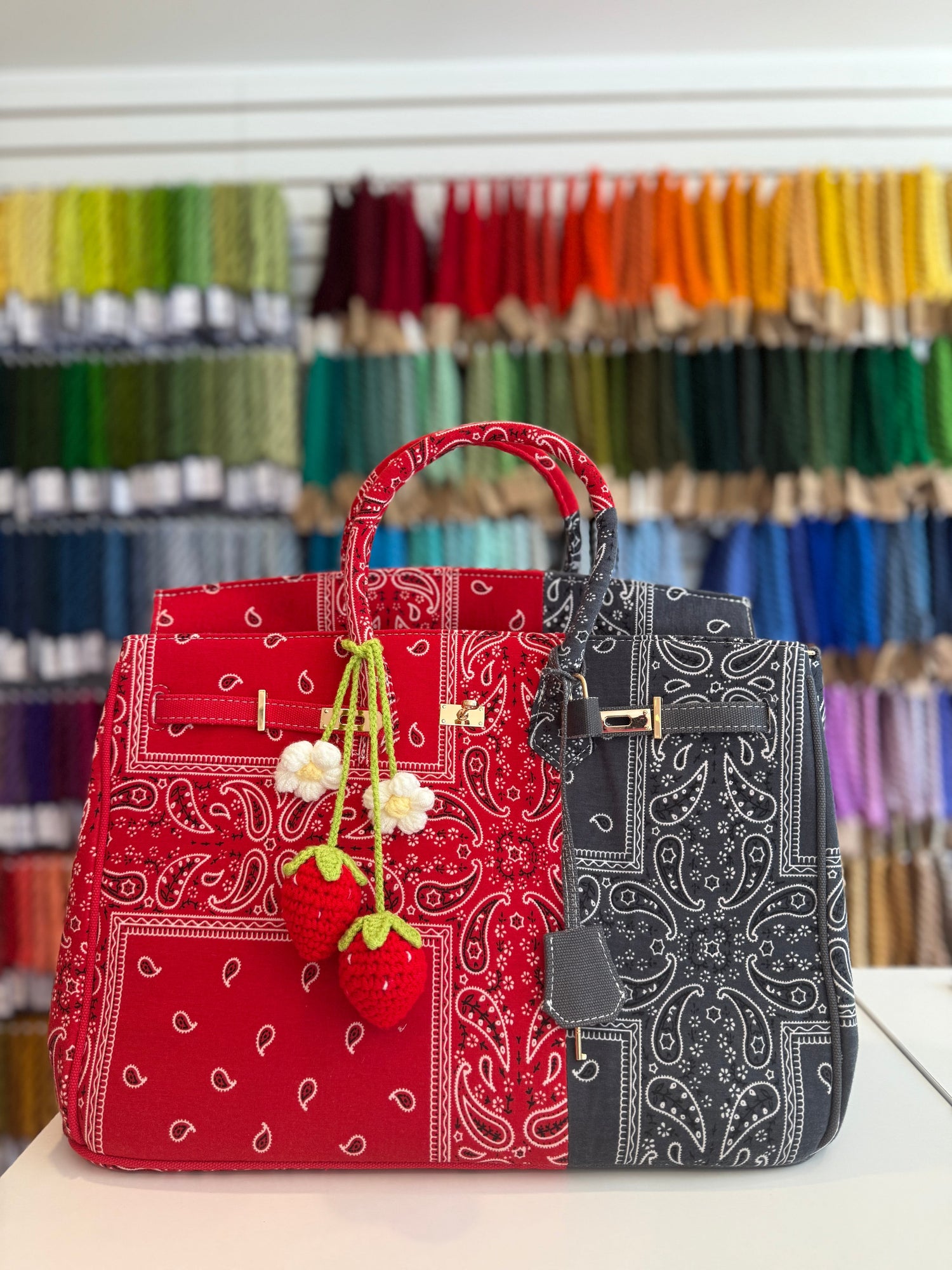 Cowboy Cabana Tote
 - Scarlet &amp; Gunmetal