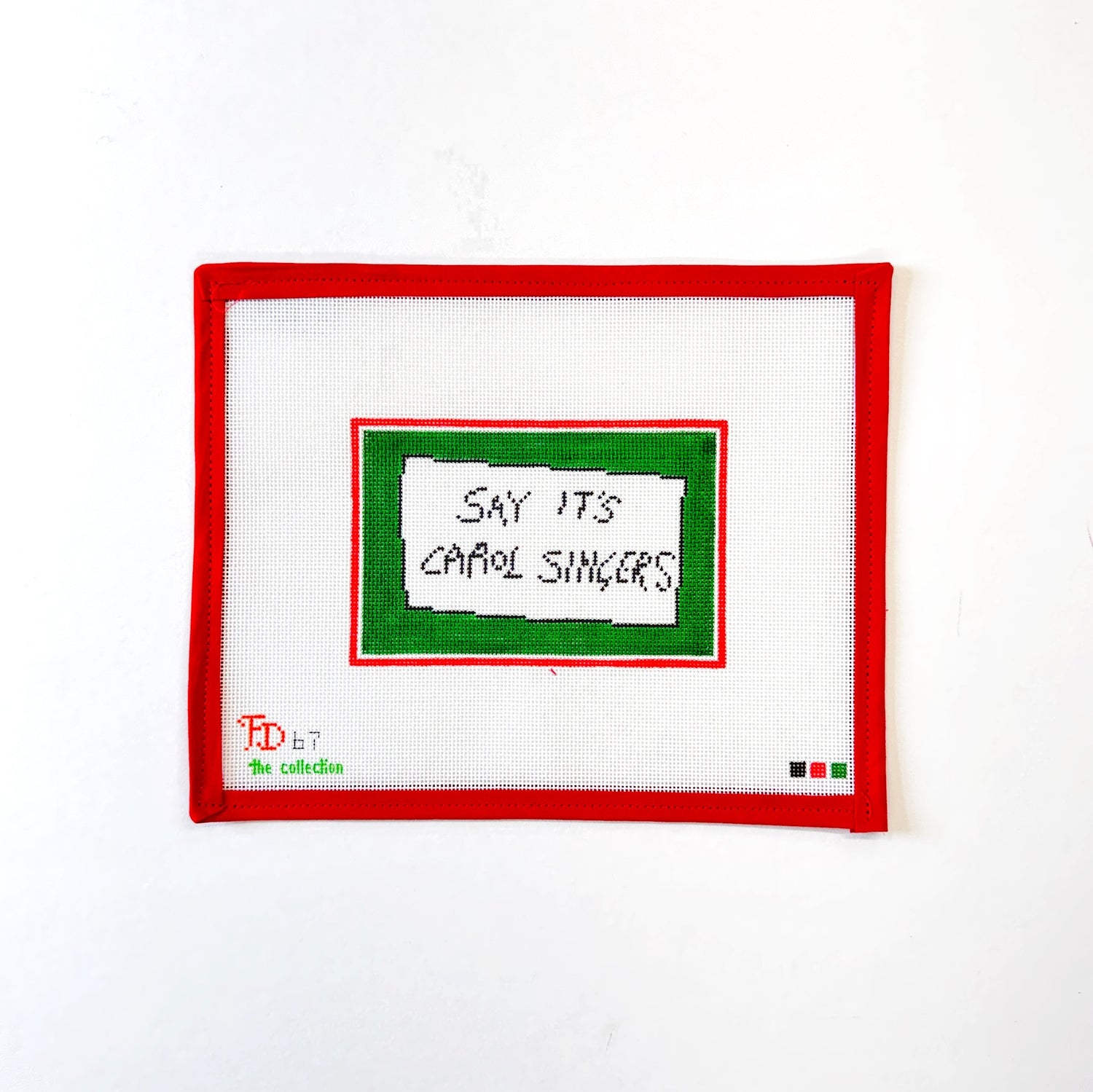 Say It’s Carol Singers SignThe CollectionCanvasThe Red Thread Atelier