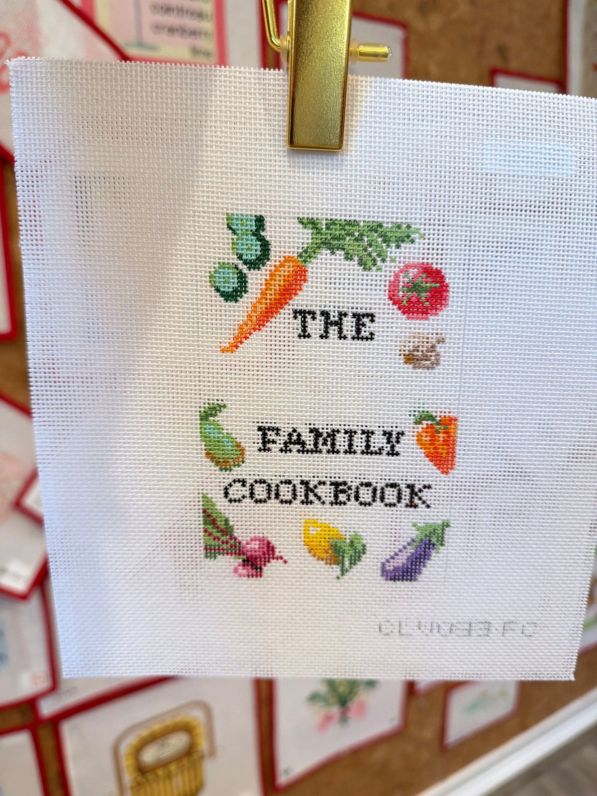 CLV033-FC Family CookbookCate La VieCanvasThe Red Thread Atelier
