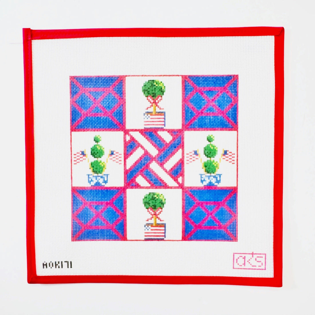 4th of July Tic Tac TopiaryAnn KayeCanvasThe Red Thread Atelier