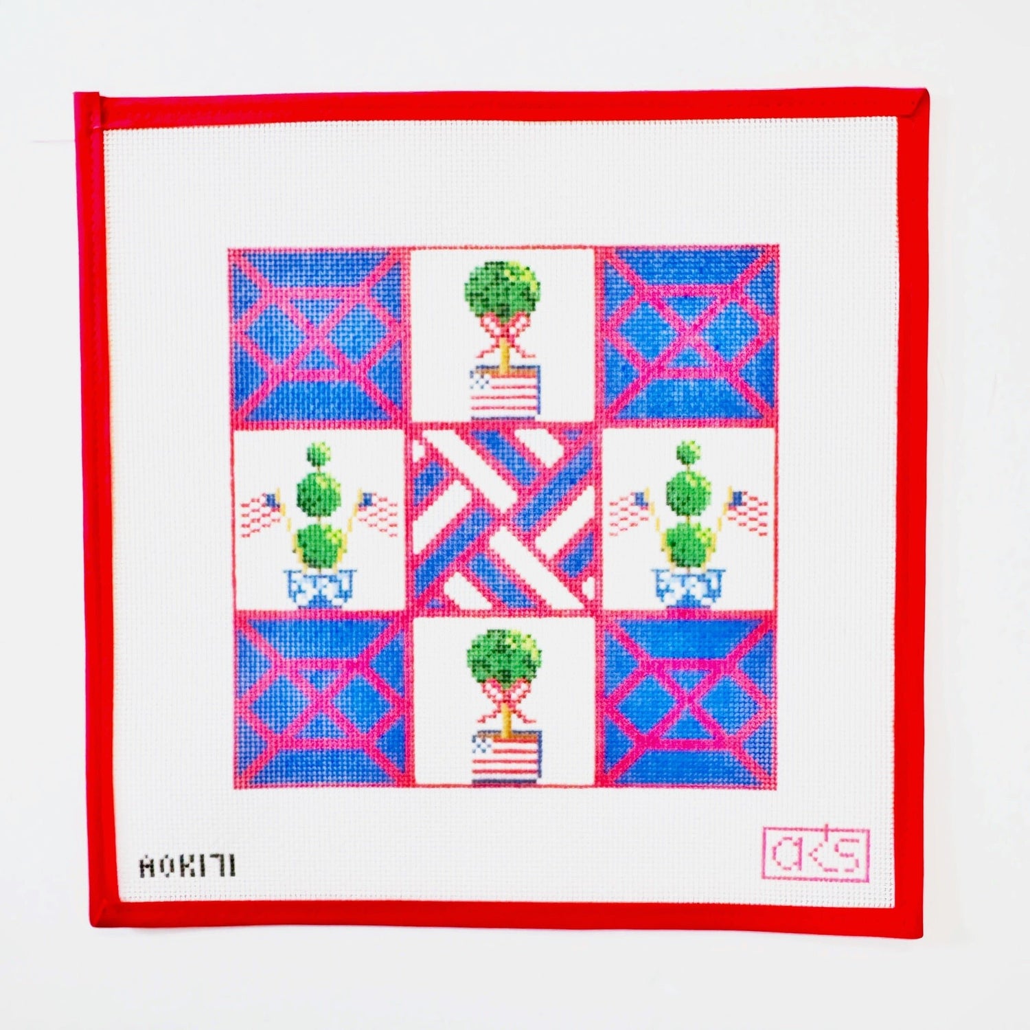 4th of July Tic Tac TopiaryAnn KayeCanvasThe Red Thread Atelier