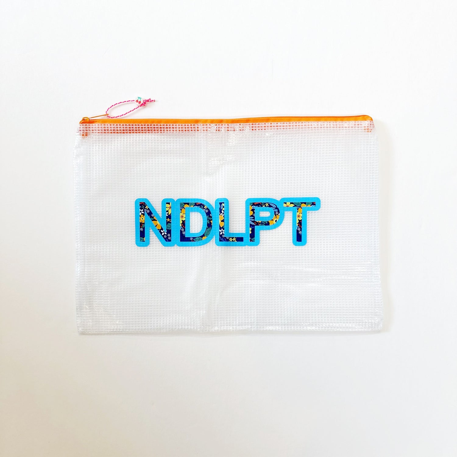 Orange NDLPT Project Bag - smallUp North NeedlepointAccessoriesThe Red Thread Atelier
