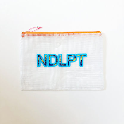 Orange NDLPT Project Bag - smallUp North NeedlepointAccessoriesThe Red Thread Atelier