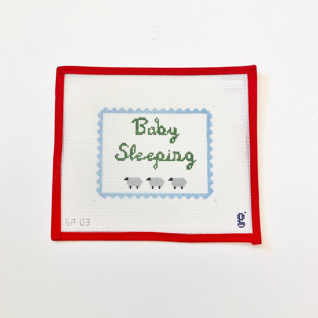 Baby Sleeping - BlueKCNCanvasThe Red Thread Atelier