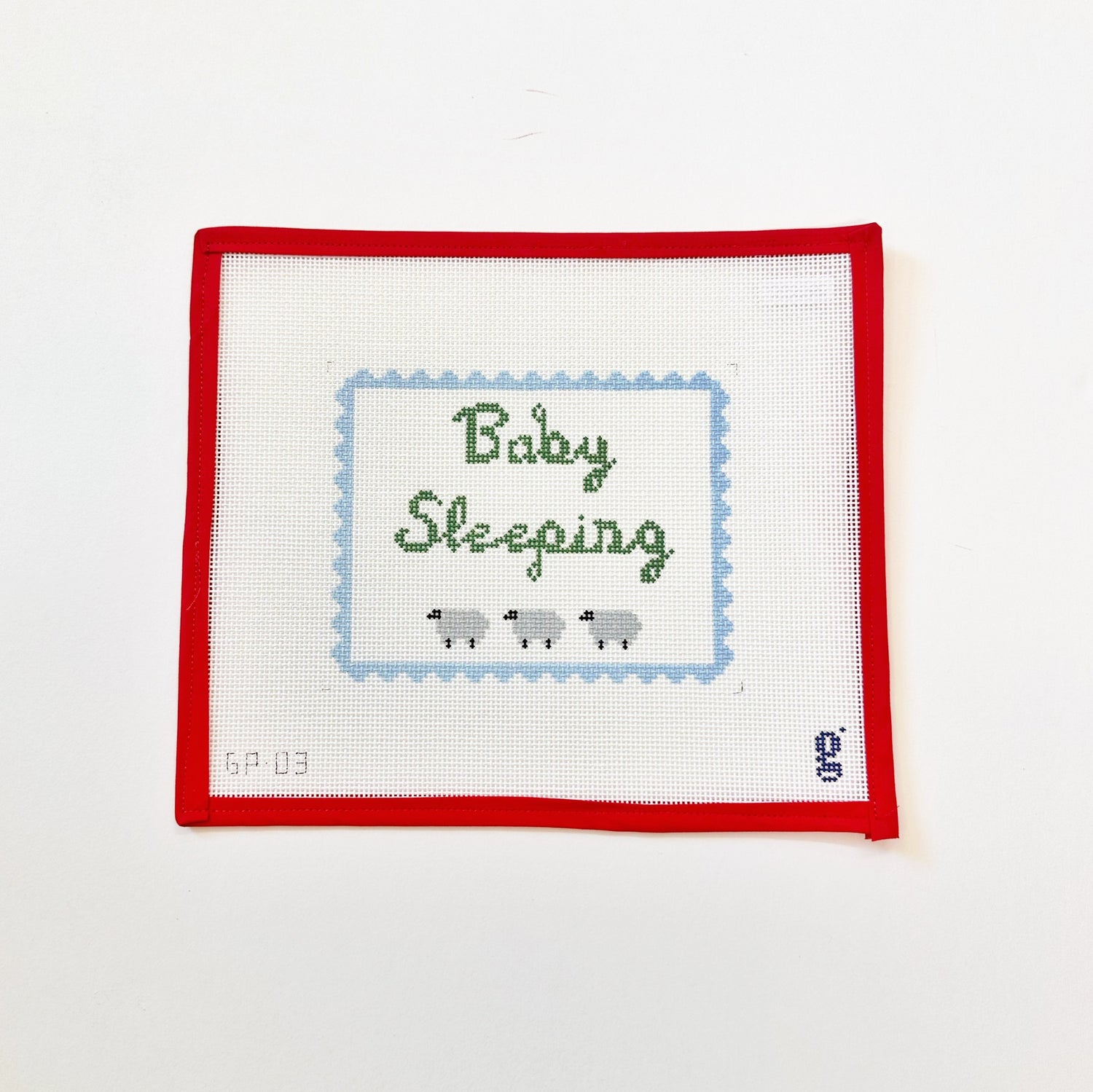 Baby Sleeping - BlueKCNCanvasThe Red Thread Atelier