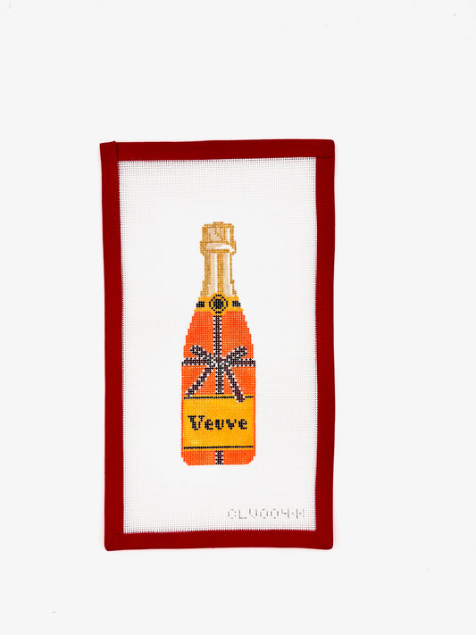 Veuve Bottle - Orange Bow