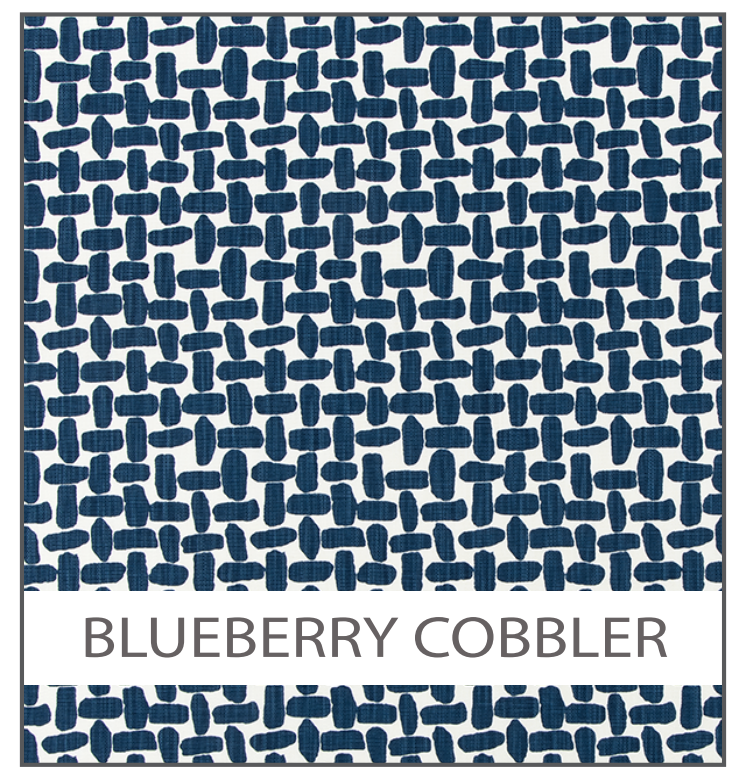 Porta Organizer Bag (two gallon size wide): Blueberry cobbler (navy and white)
