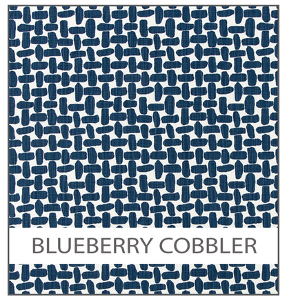 Porta Organizer Bag (two gallon size wide): Blueberry cobbler (navy and white)