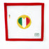 Heart Flag Round - ItalyMF NeedlepointCanvasThe Red Thread Atelier