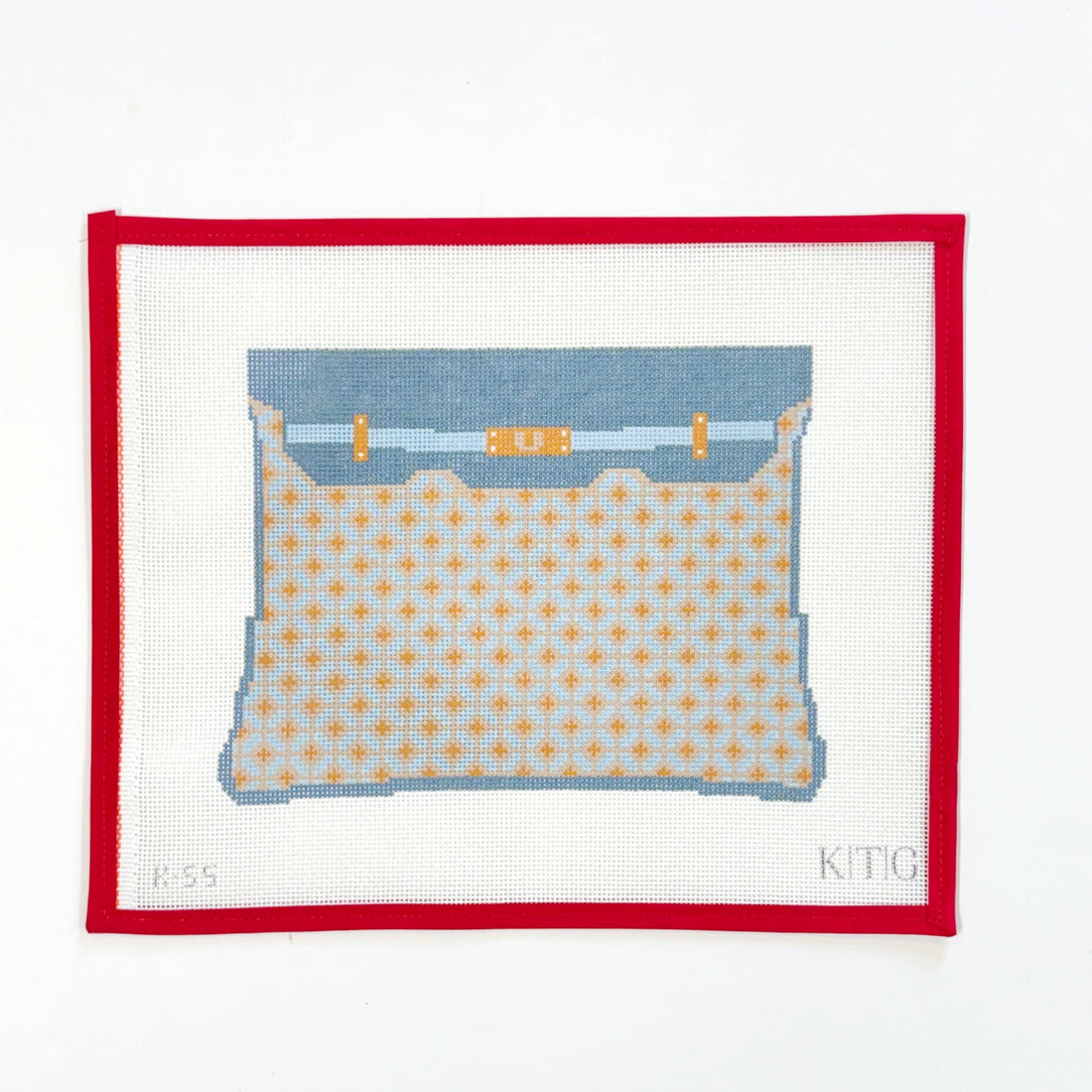 Blue Weave Clutch