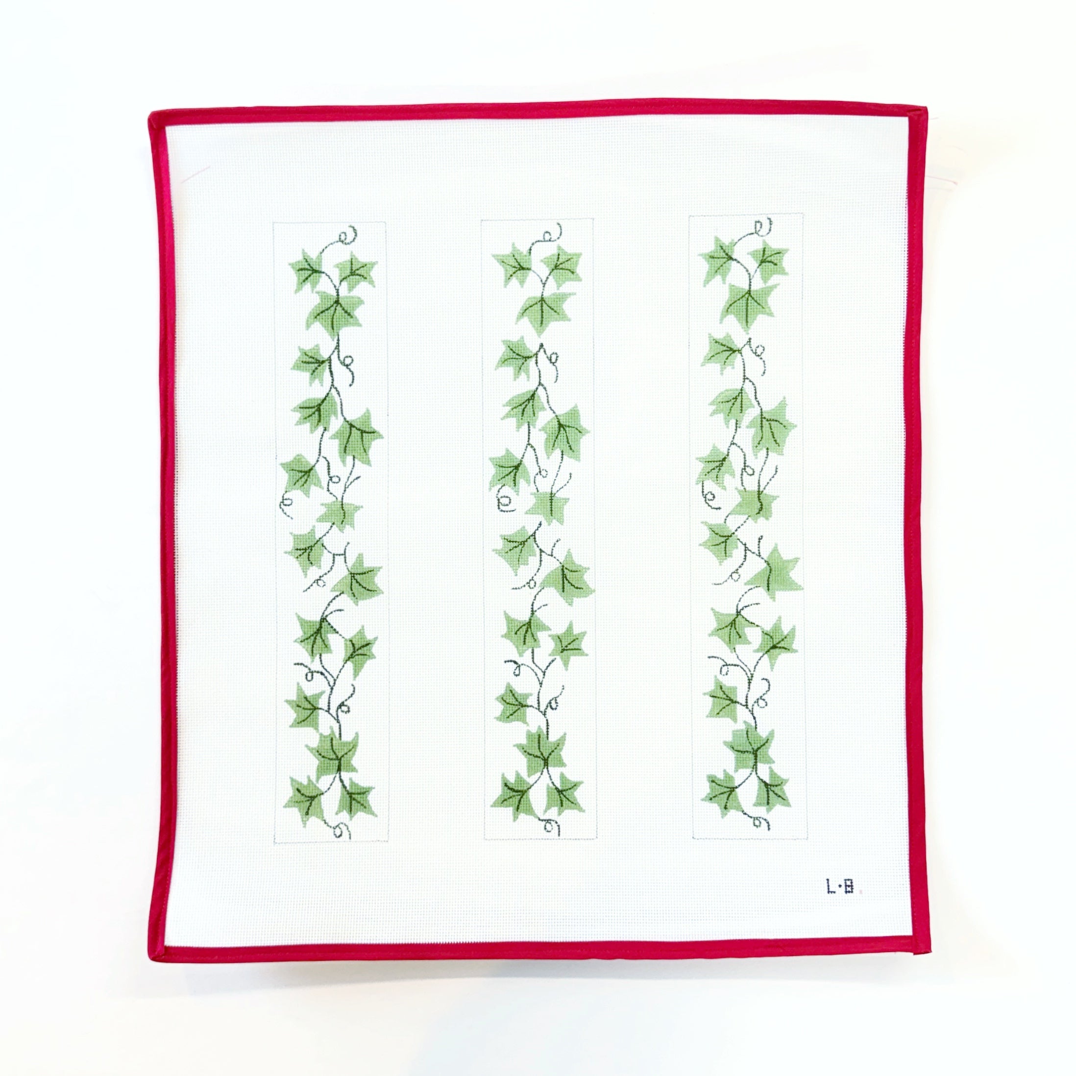 Ivy Luggage Straps Needlepoint Canvas