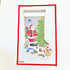 Santa with Forest Friends StockingKCNCanvasThe Red Thread Atelier