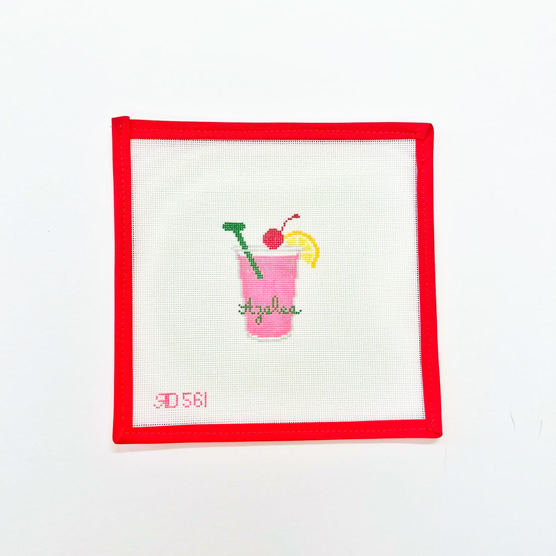 Azalea Cocktail CoasterRachel DonleyCanvasThe Red Thread Atelier