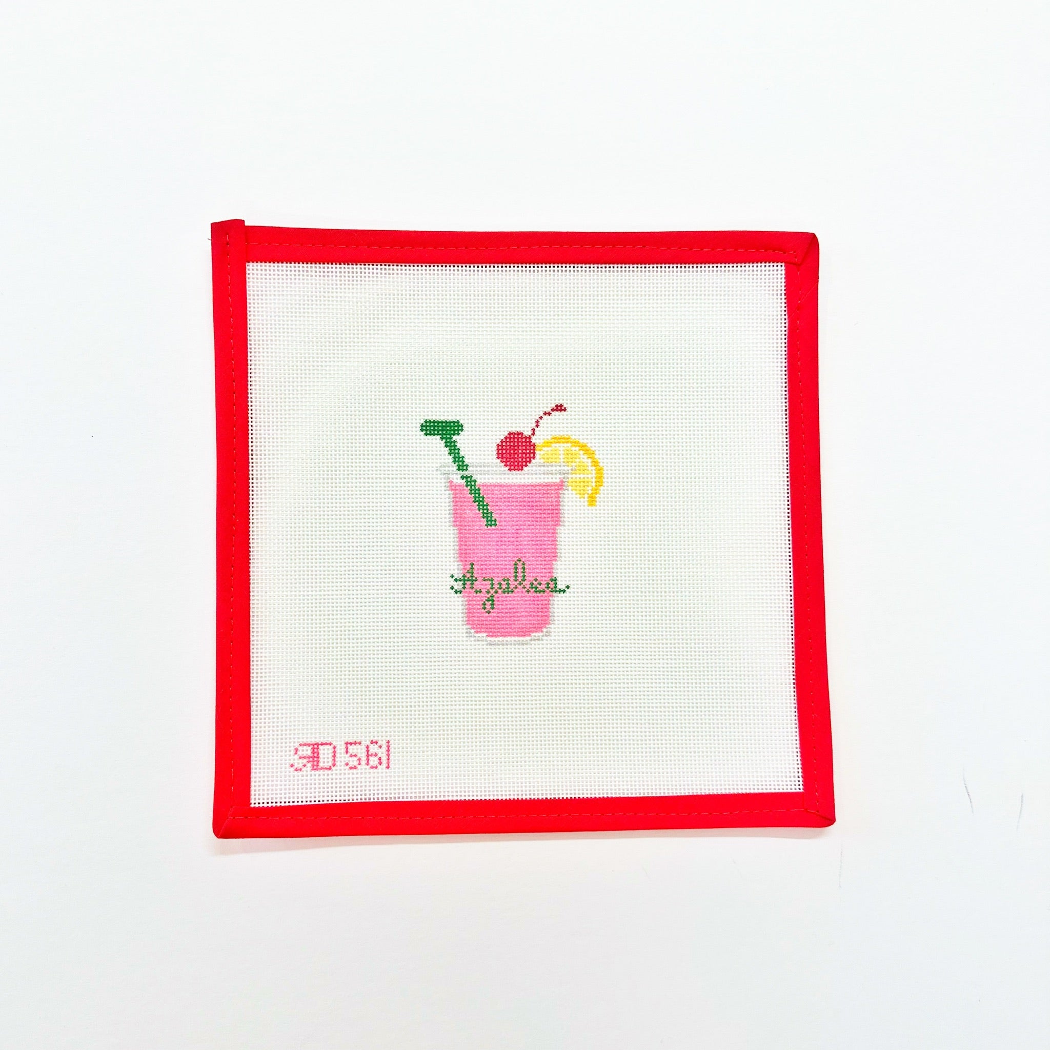 Azalea Cocktail CoasterRachel DonleyCanvasThe Red Thread Atelier