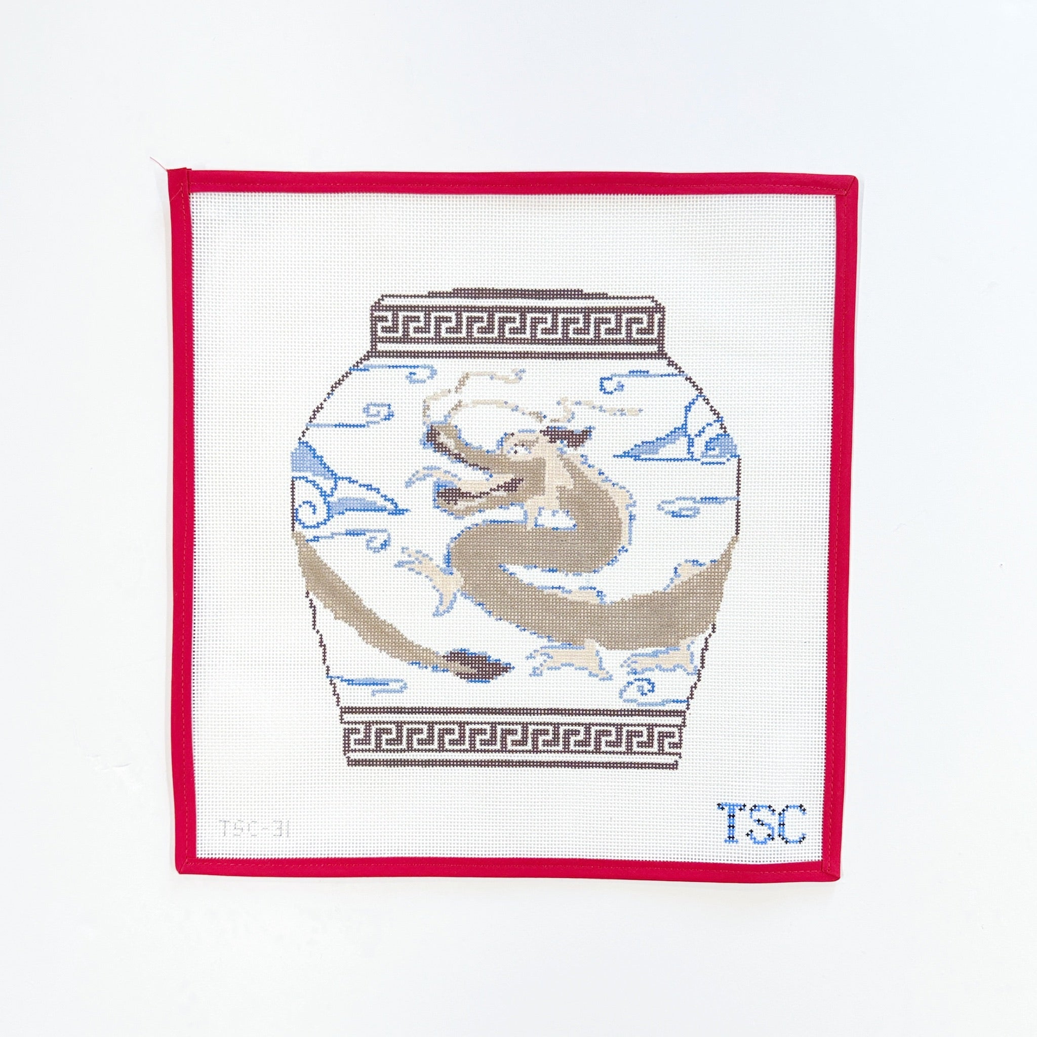 Dragon Ginger JarGingham StitcheryThe Red Thread Atelier