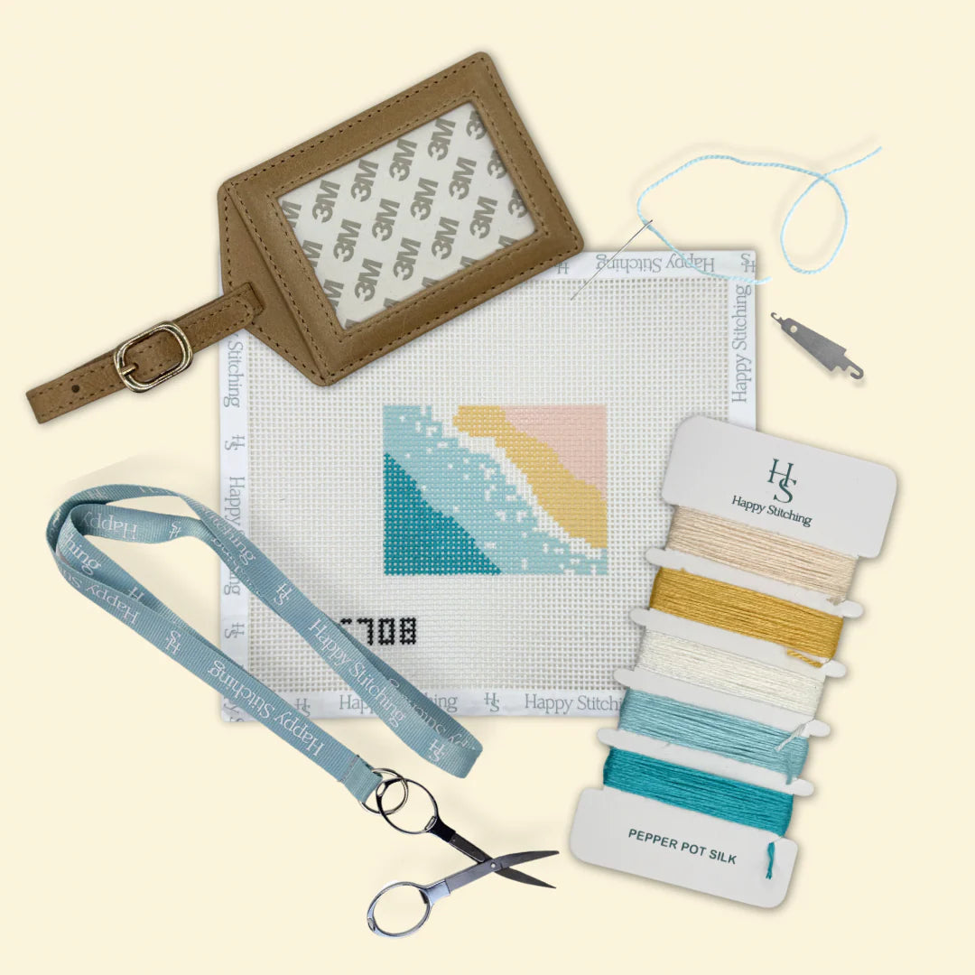 Shore Thing Luggage Tag Kit - Happy Stitching