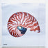 Nautilus needlepoint canvas in red by Thorn Alexander for KCN Designers