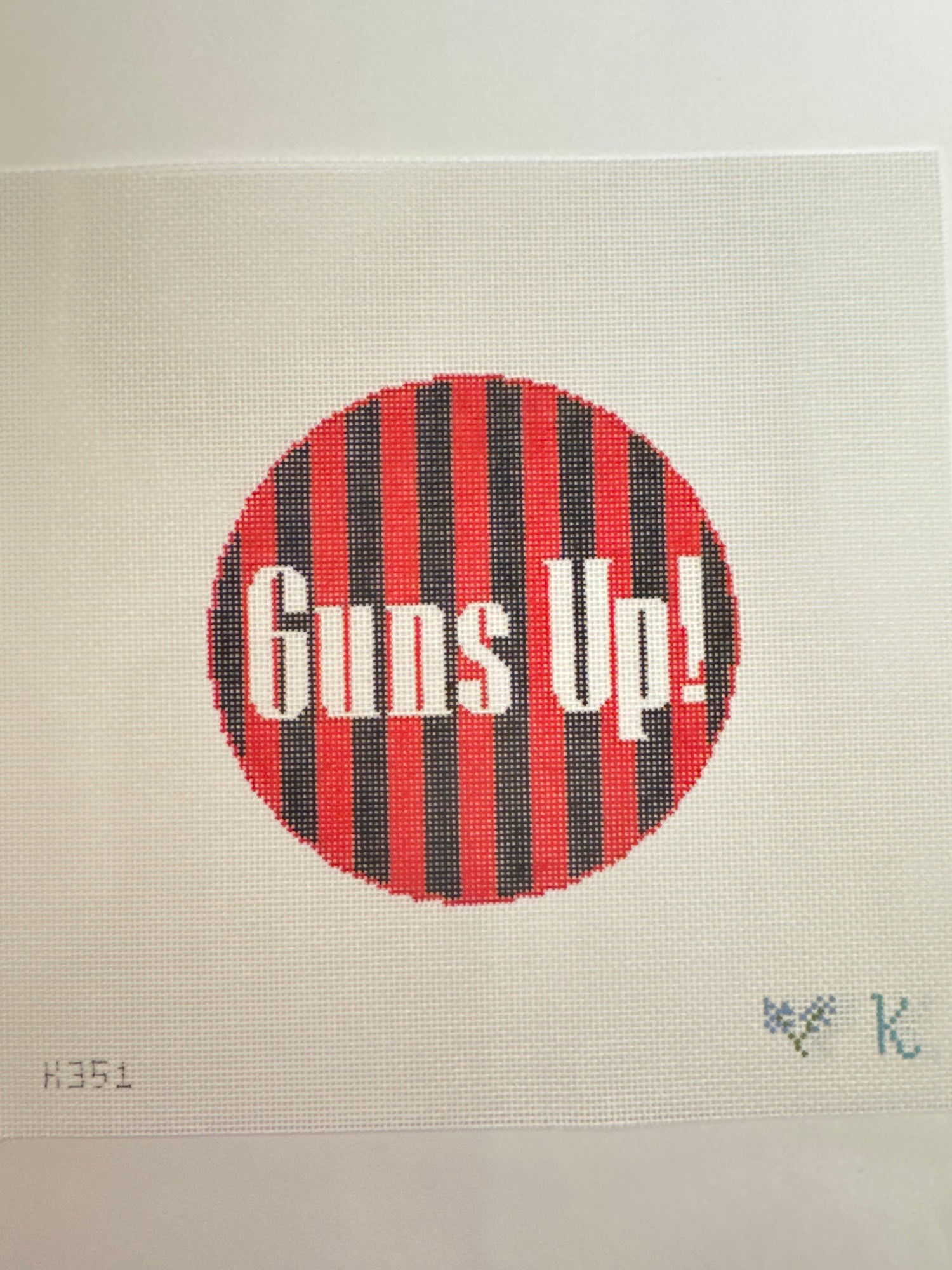 K351 College Chant - Guns Up Ornament