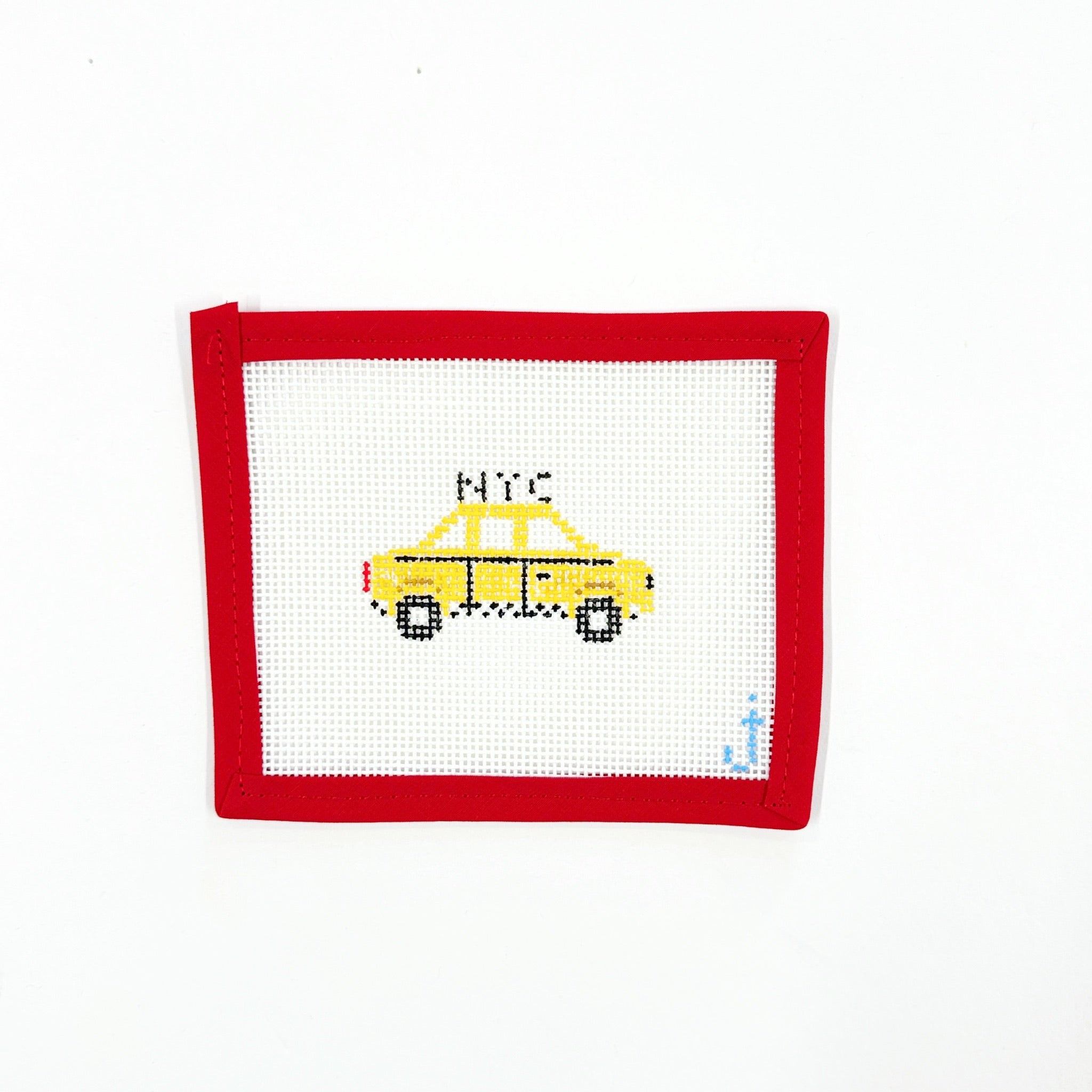 NYC Taxi Bag TagsJessica TongelCanvasThe Red Thread Atelier