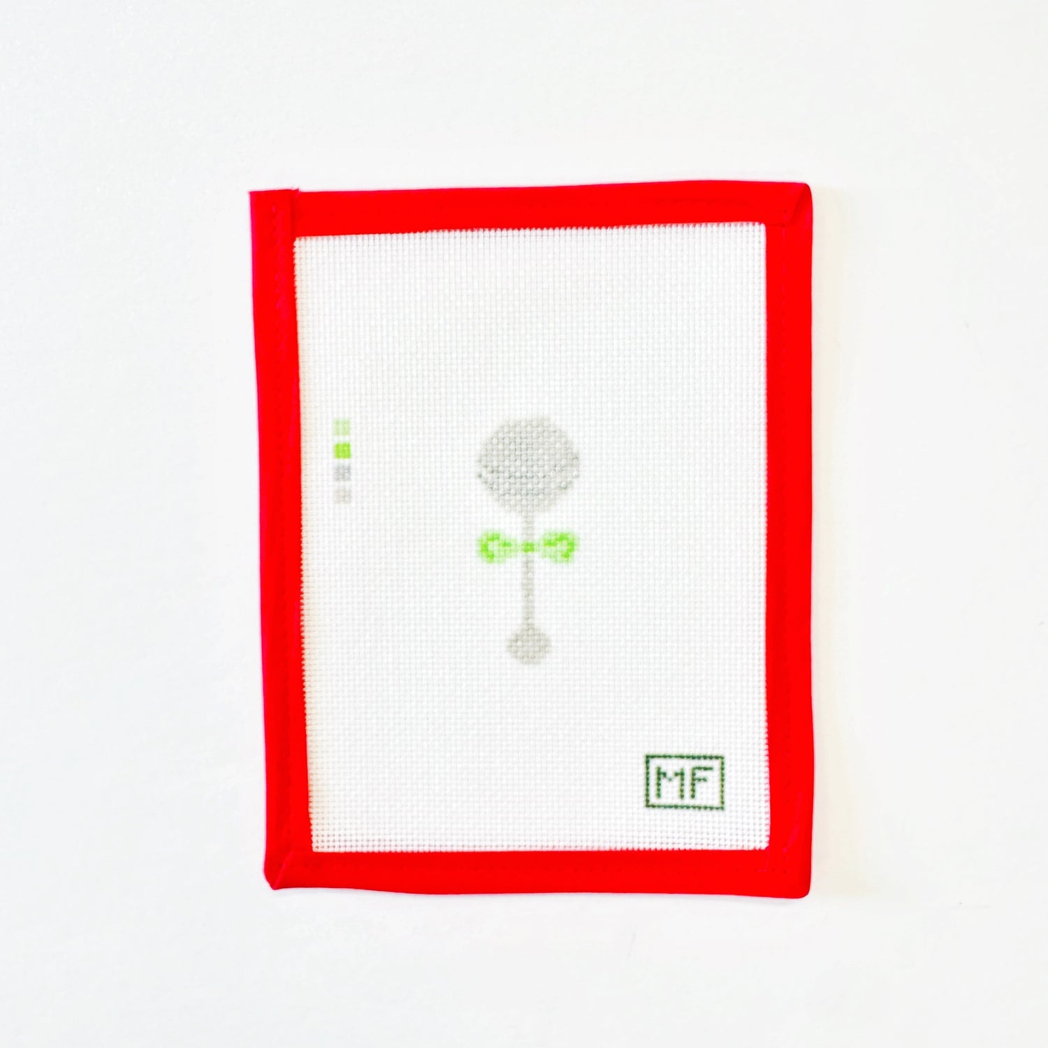 Baby RattleMF NeedlepointThe Red Thread Atelier