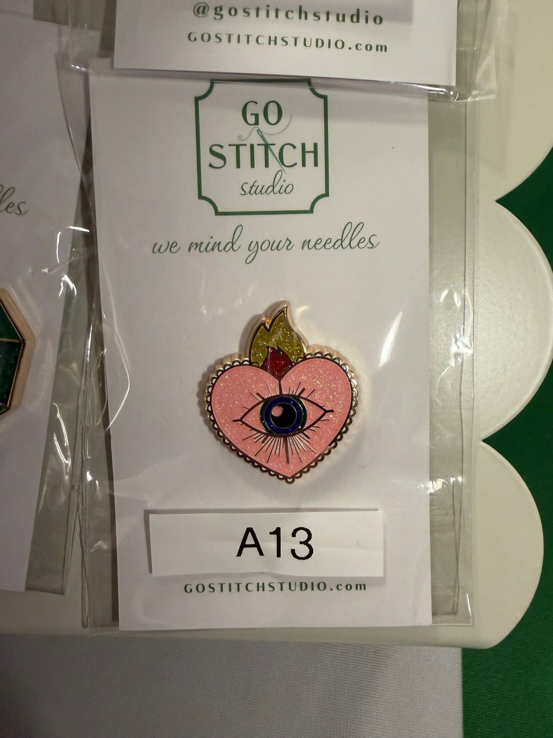 Sacred Heart NeedleminderGo Stitch StudioNeedleminderThe Red Thread Atelier