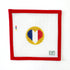 Heart Flag Round - FranceMF NeedlepointCanvasThe Red Thread Atelier