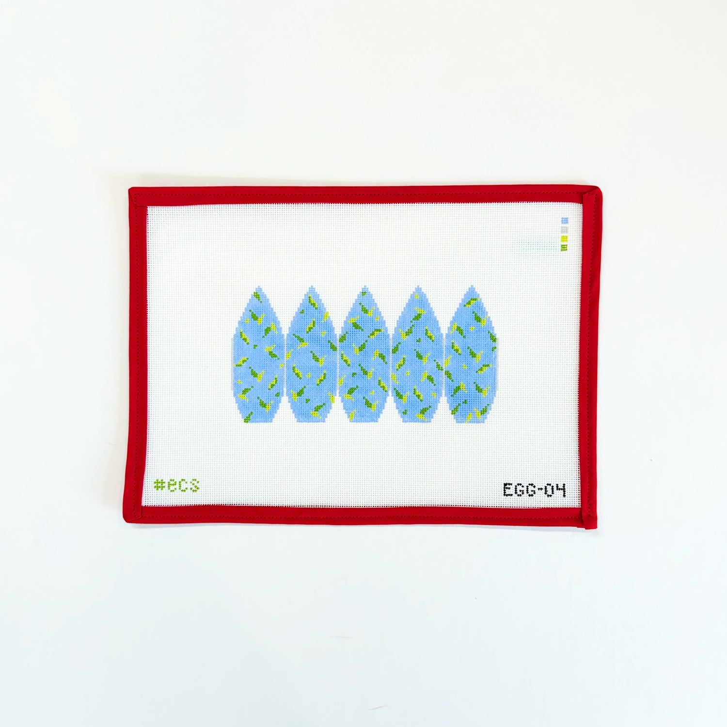 3D Egg - BlueElizabeth Crane SwartzCanvasThe Red Thread Atelier