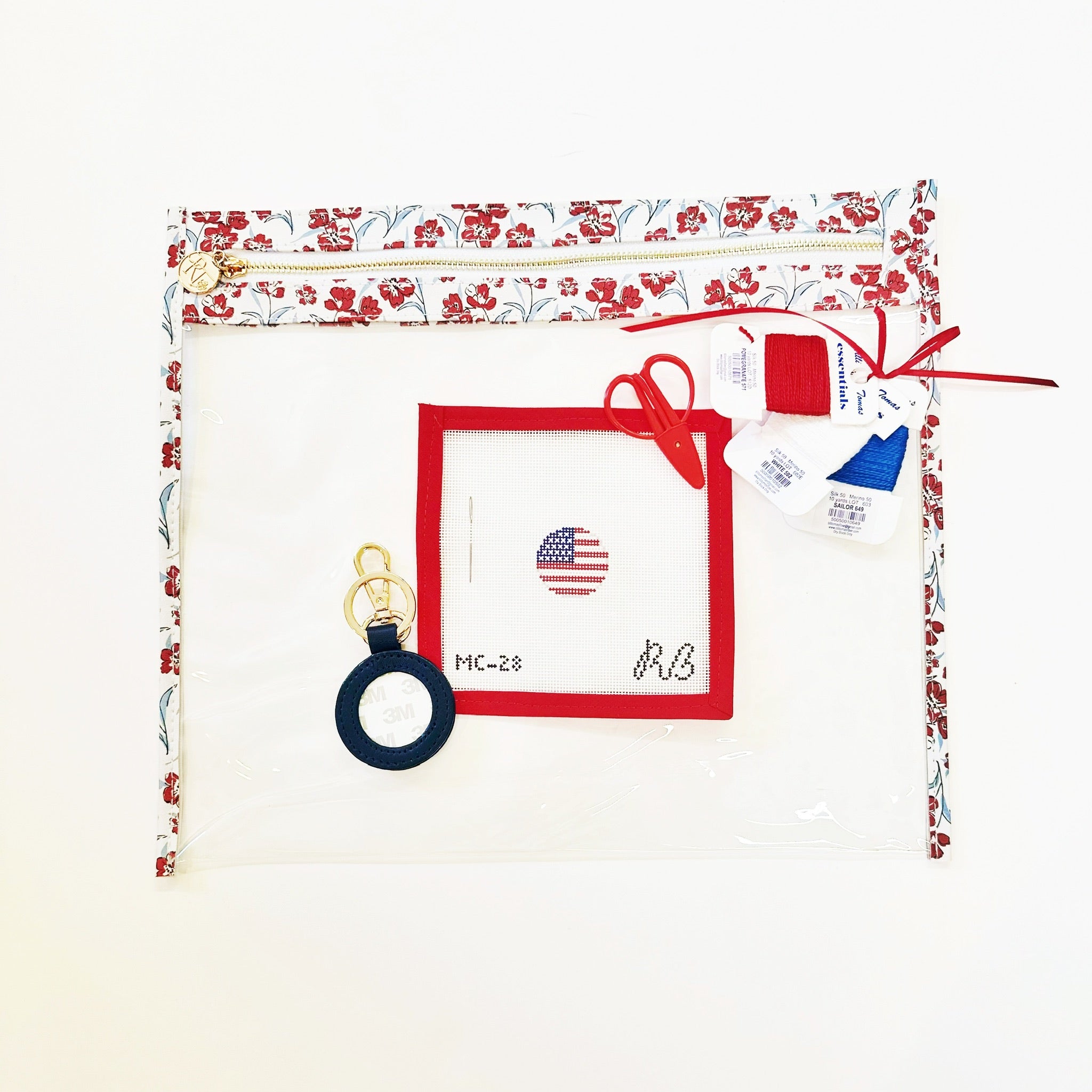 Ultimate Kit - American Flag Key Fob (Navy)The Red Thread AtelierKitThe Red Thread Atelier