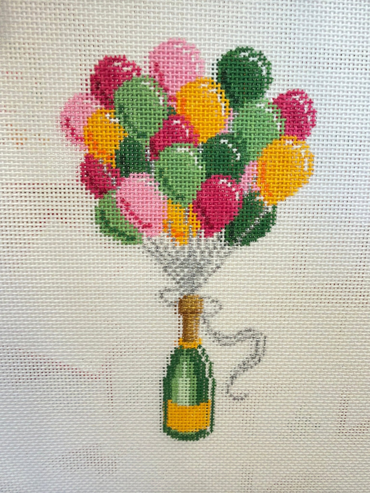 CLV034-C Champagne BalloonsCate La VieCanvasThe Red Thread Atelier