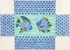 Fishnet Tropical Fish brick cover needlepoint canvas