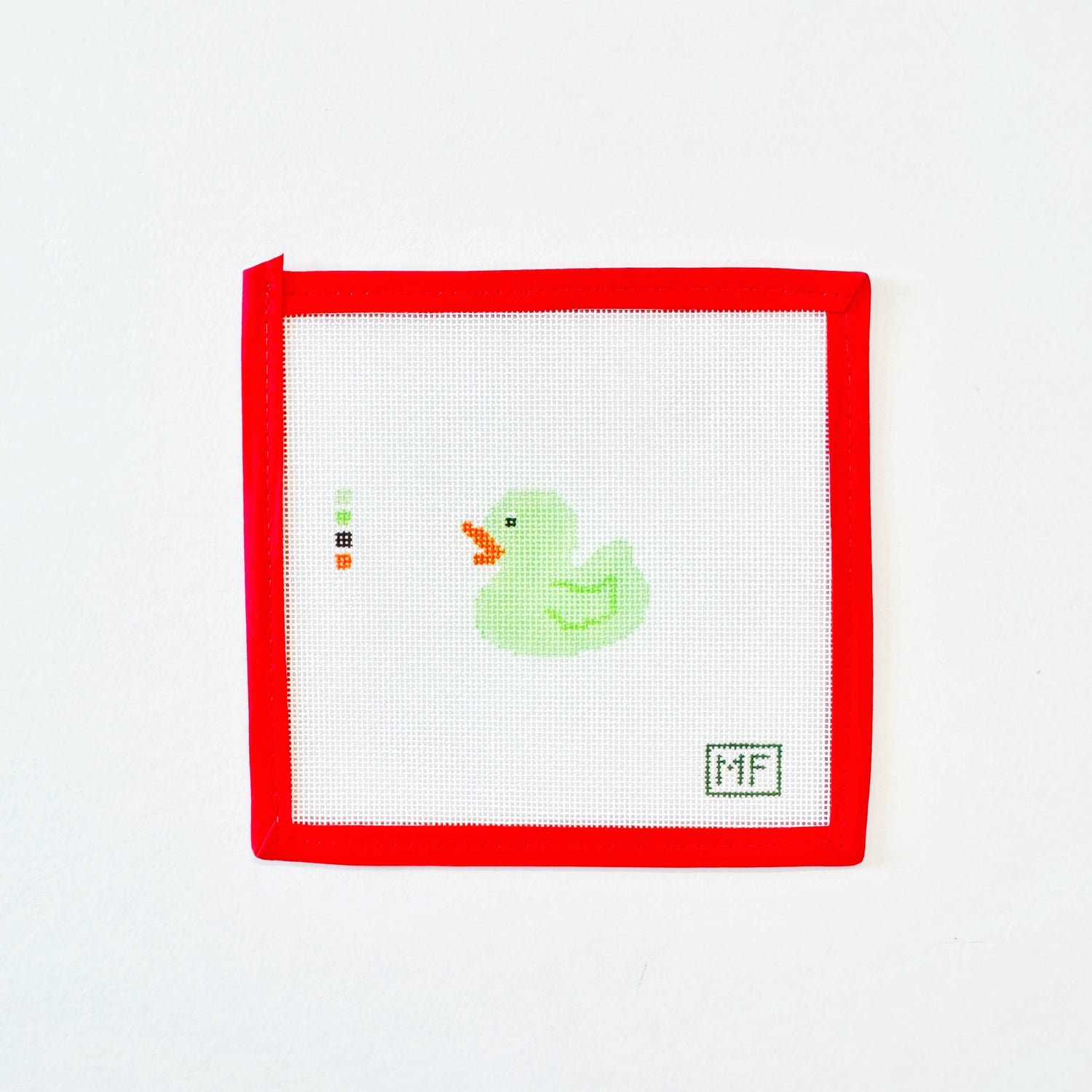 Green Rubber DuckyMF NeedlepointThe Red Thread Atelier