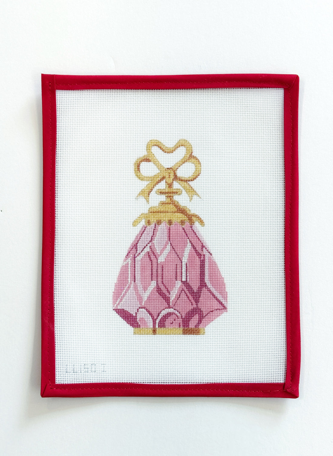 Pink &amp; Gold Glass Perfume Bottle