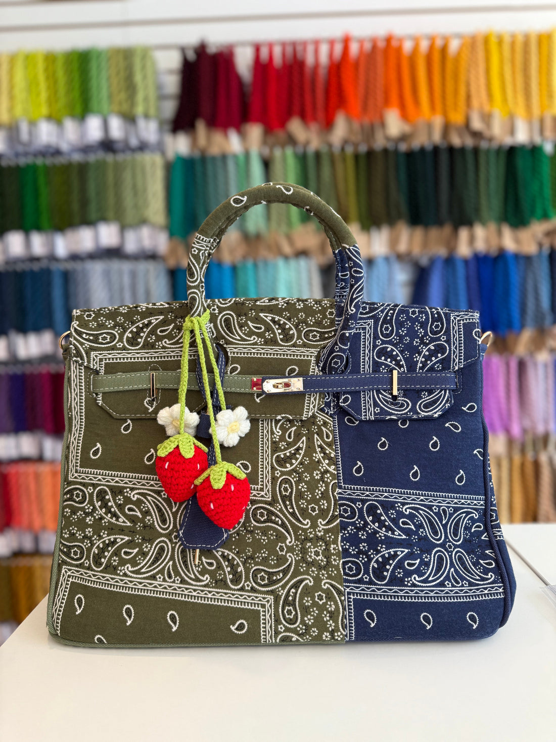 Cowboy Cabana Tote - Olive &amp; Denim