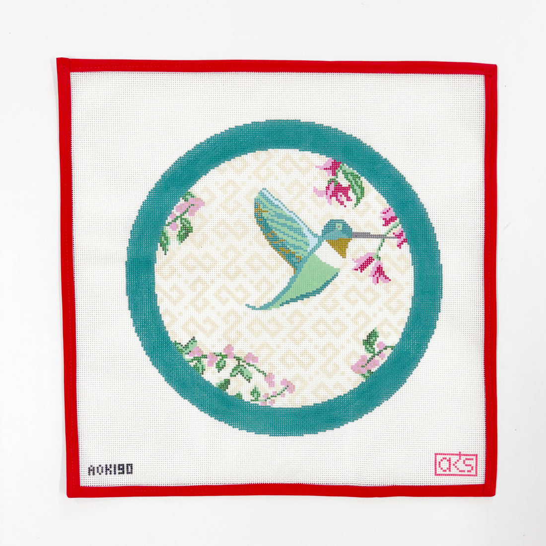 Round Hummingbird Pillow