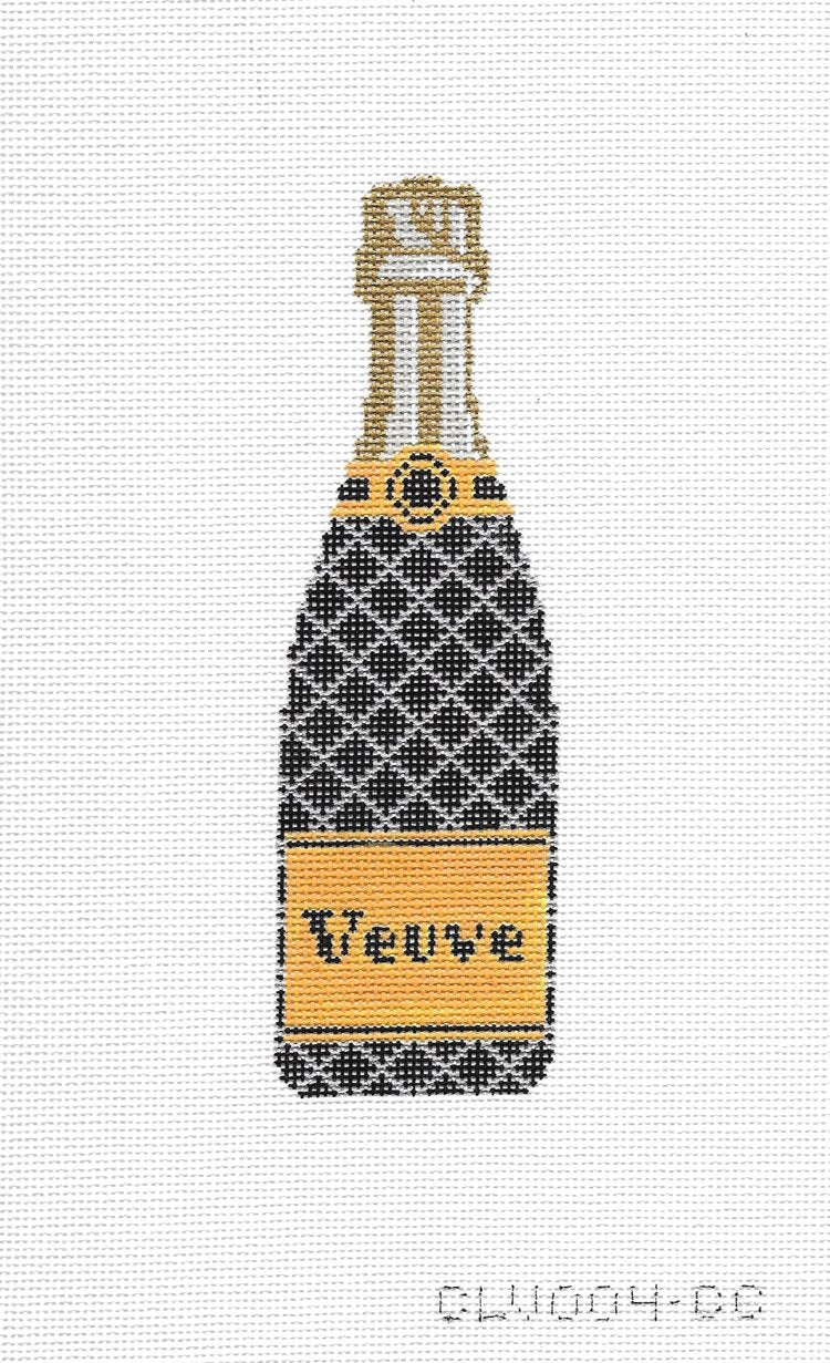 CLV004-CC Champagne Bottle - Coco Quilt